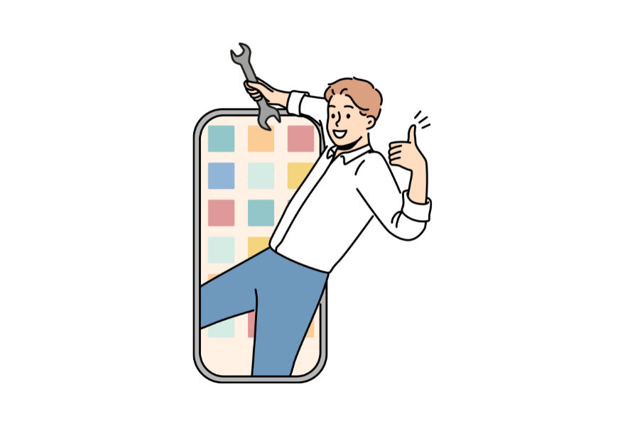 スマホから修理依頼