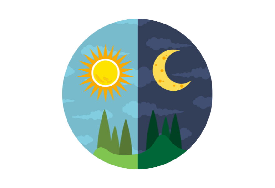 太陽と月