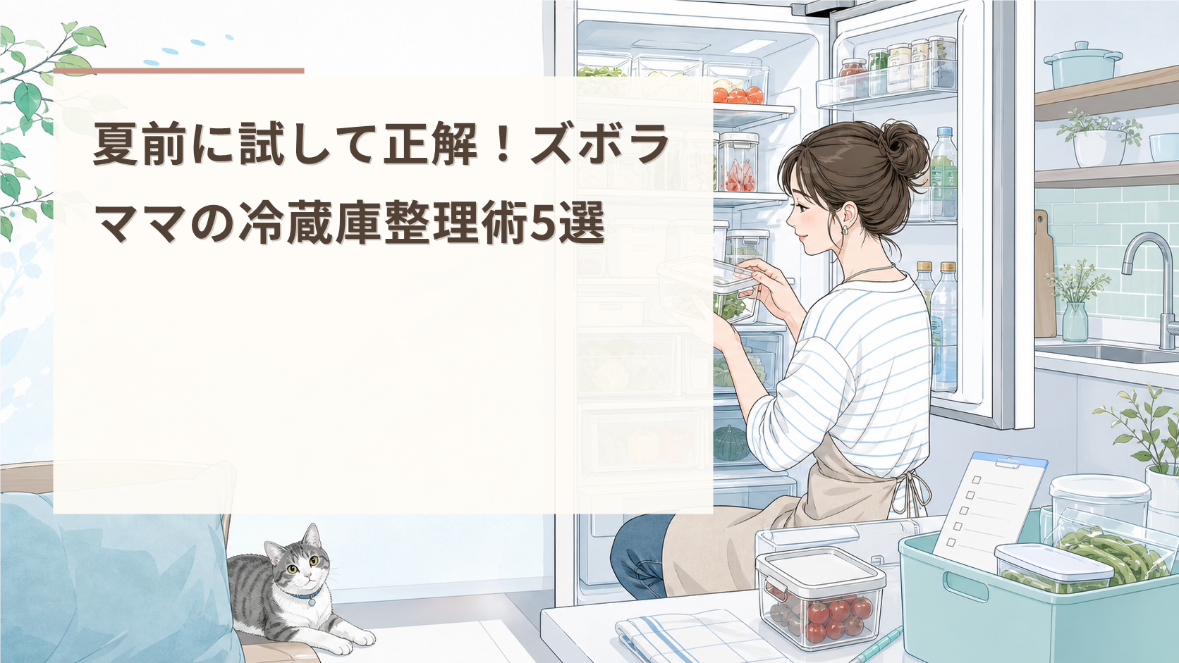 夏前に試して正解！ズボラママの冷蔵庫整理術5選