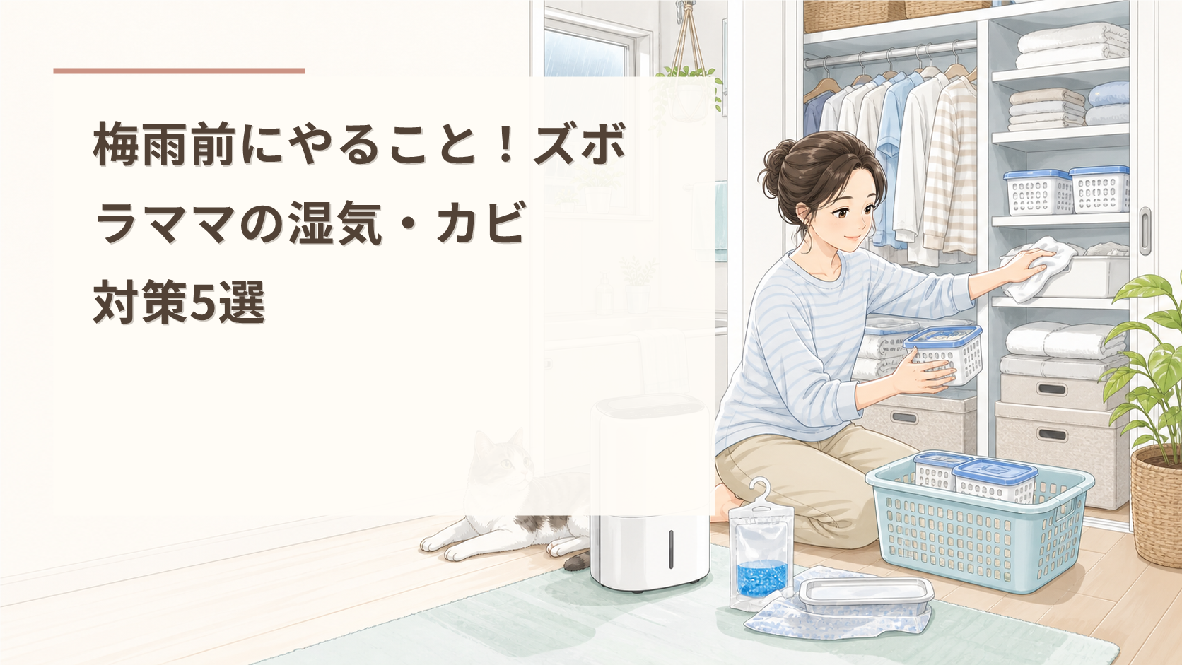 梅雨前にやること！ズボラママの湿気・カビ対策5選