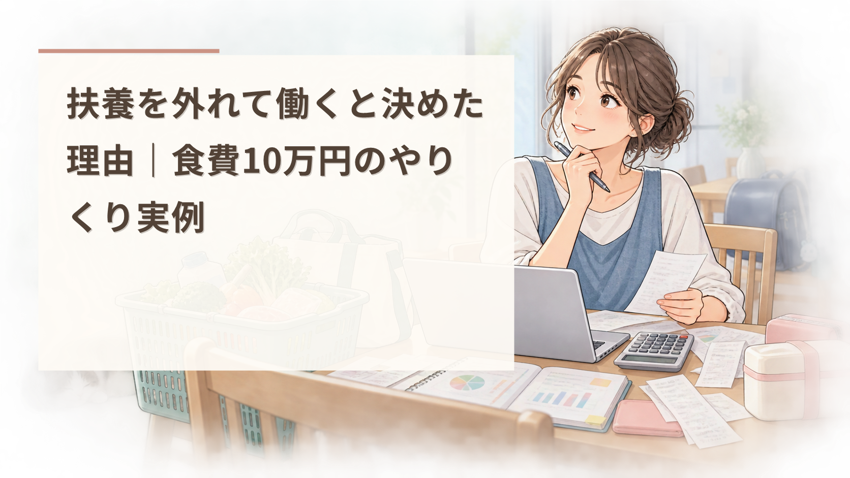 扶養を外れて働くと決めた理由｜食費10万円のやりくり実例